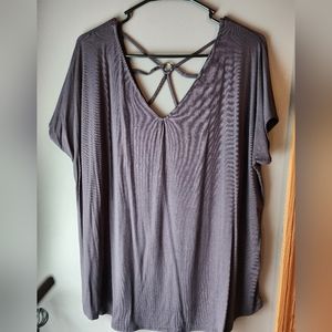 Grey short sleeve top